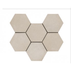 Ragno REWIND vanilla hexagon falicsempe és járólap 18x21