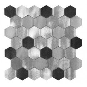 Dunin Metallic Allumi grey hexagonic mix 48 mozaik