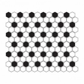 Mini Hexagon B&W Mix mozaik kép