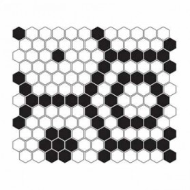 Mini Hexagon B&W Bee mozaik kép