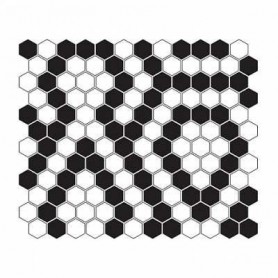 Mini Hexagon B&W Lace mozaik kép