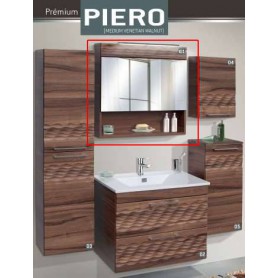 Guido PIERO Prémium 01 tükrös fürdőszoba szekrény 80 cm kép
