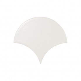 FAN White Matt 10,6x12 cm matt fehér halpikkely csempe kép