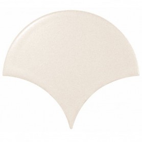 FAN Cream 10,6x12 cm fényes halpikkely csempe