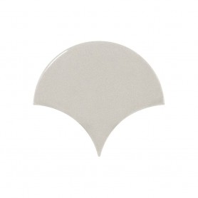 FAN Light Grey 10,6x12 cm fényes halpikkely csempe